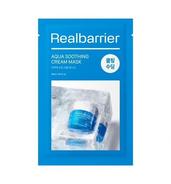Интенсивная охлаждающая и успокаивающая маска Real Barrier Aqua Soothing Cream Mask